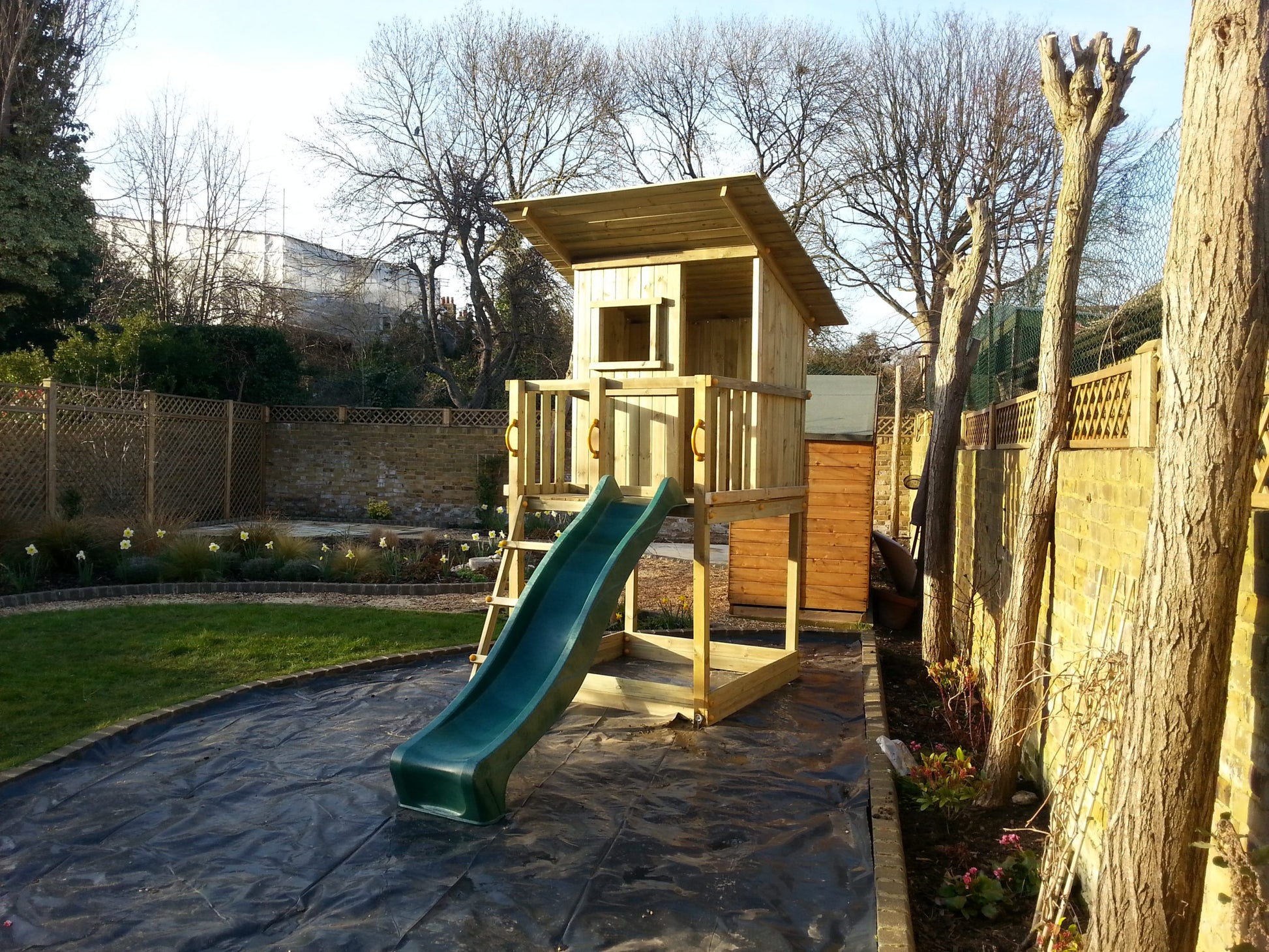 Blue Rabbit Beach Hut Climbing Frame - My Outdoor Playground