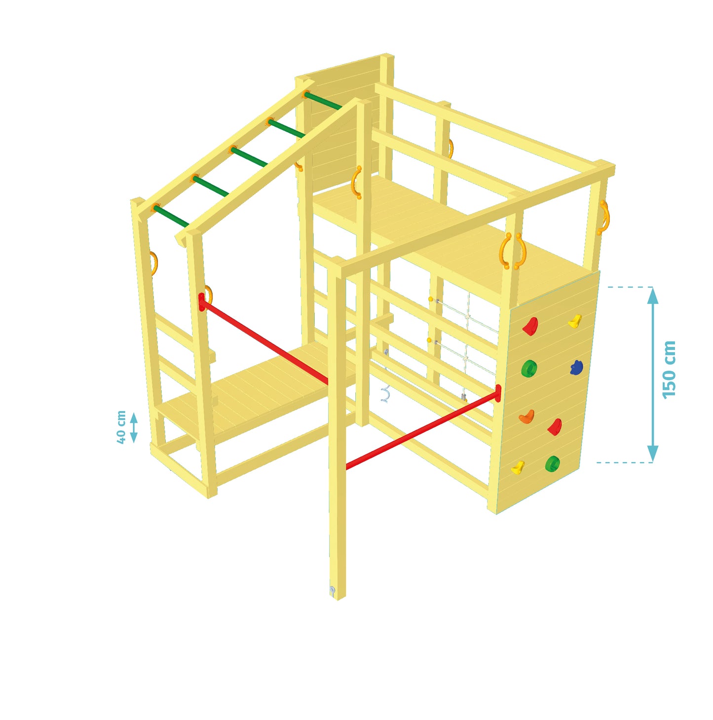 Blue Rabbit Crossfit Climbing Frame - My Outdoor Playground