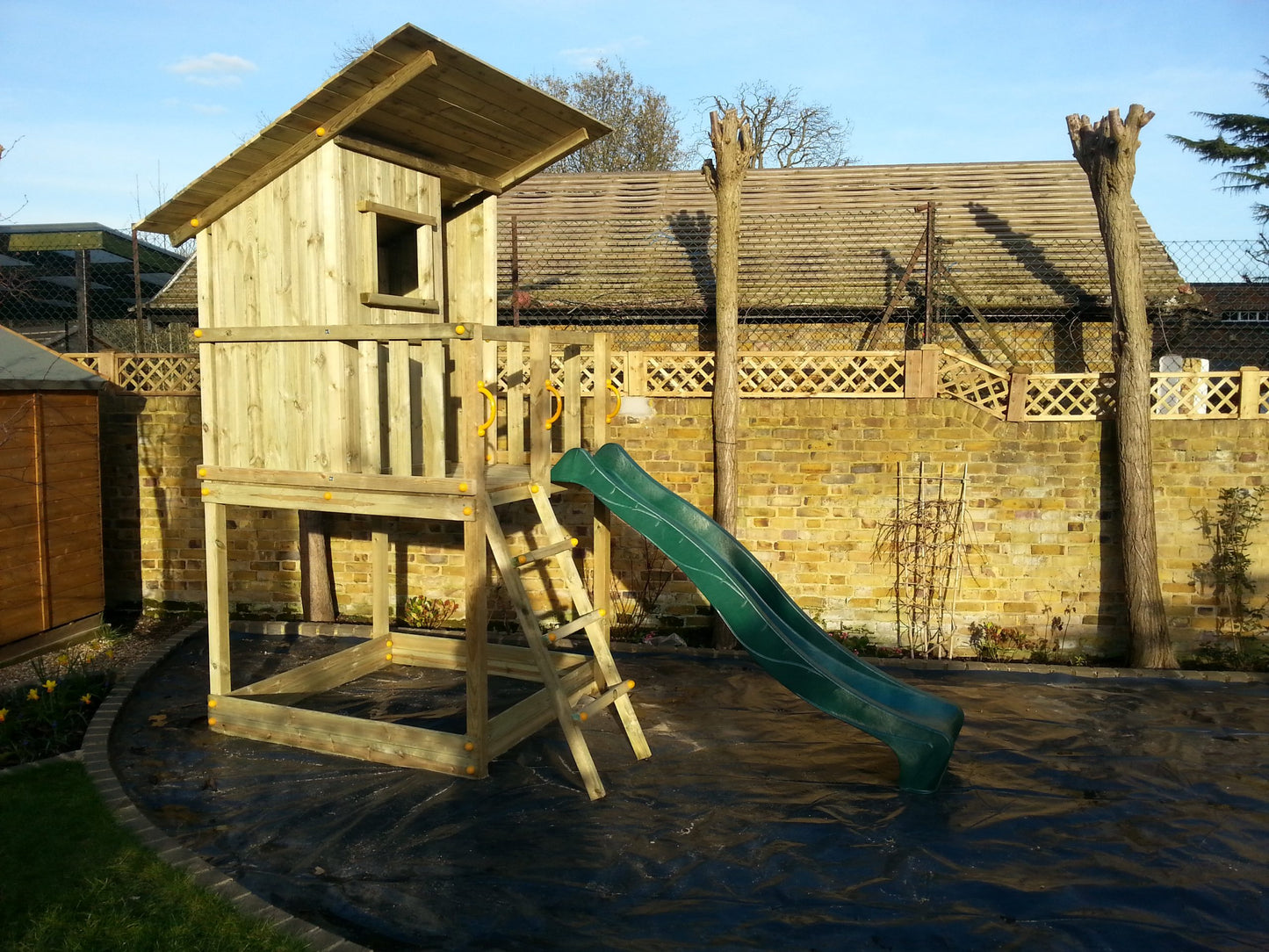 Blue Rabbit Beach Hut Climbing Frame - My Outdoor Playground