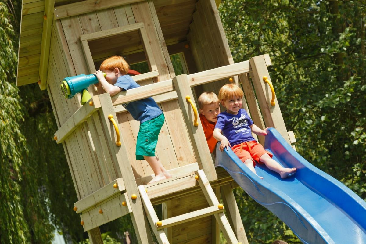 Blue Rabbit Beach Hut Climbing Frame - My Outdoor Playground