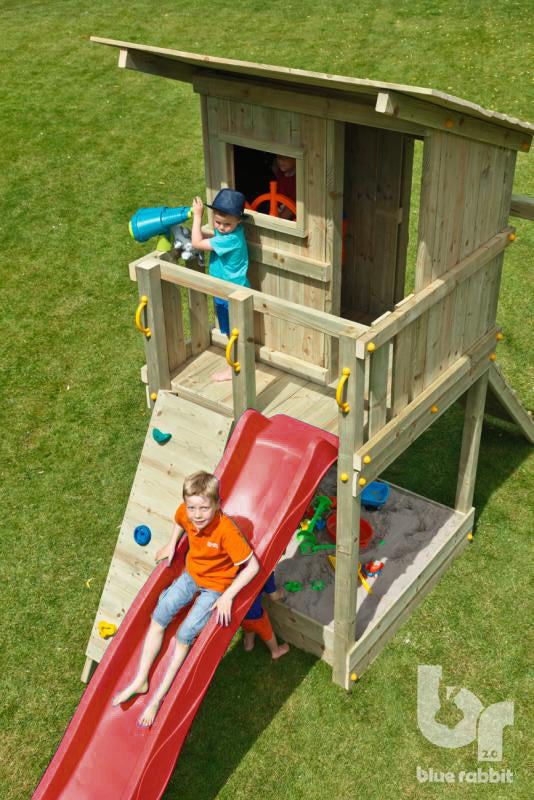 Blue Rabbit Beach Hut Climbing Frame - My Outdoor Playground