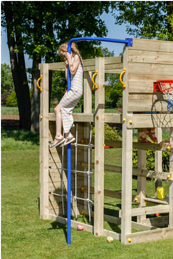 Blue Rabbit Beach Hut Climbing Frame - My Outdoor Playground