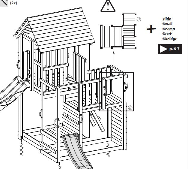 Blue Rabbit Penthouse Climbing Frame - My Outdoor Playground