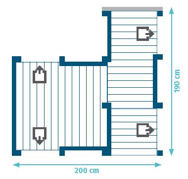 Blue Rabbit Penthouse Climbing Frame - My Outdoor Playground