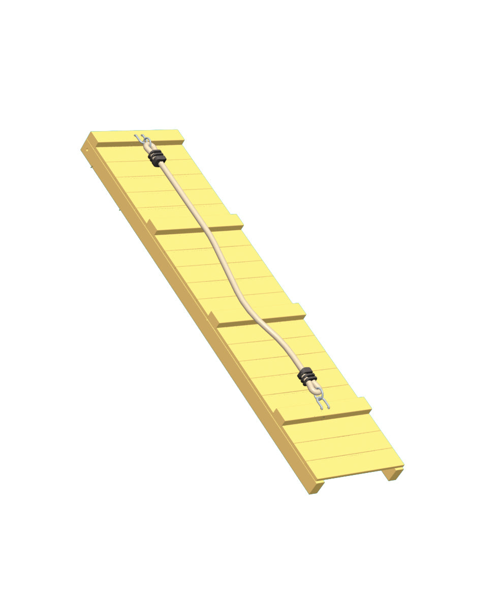 Blue Rabbit Ramp with Rope Module (add-on) - My Outdoor Playground