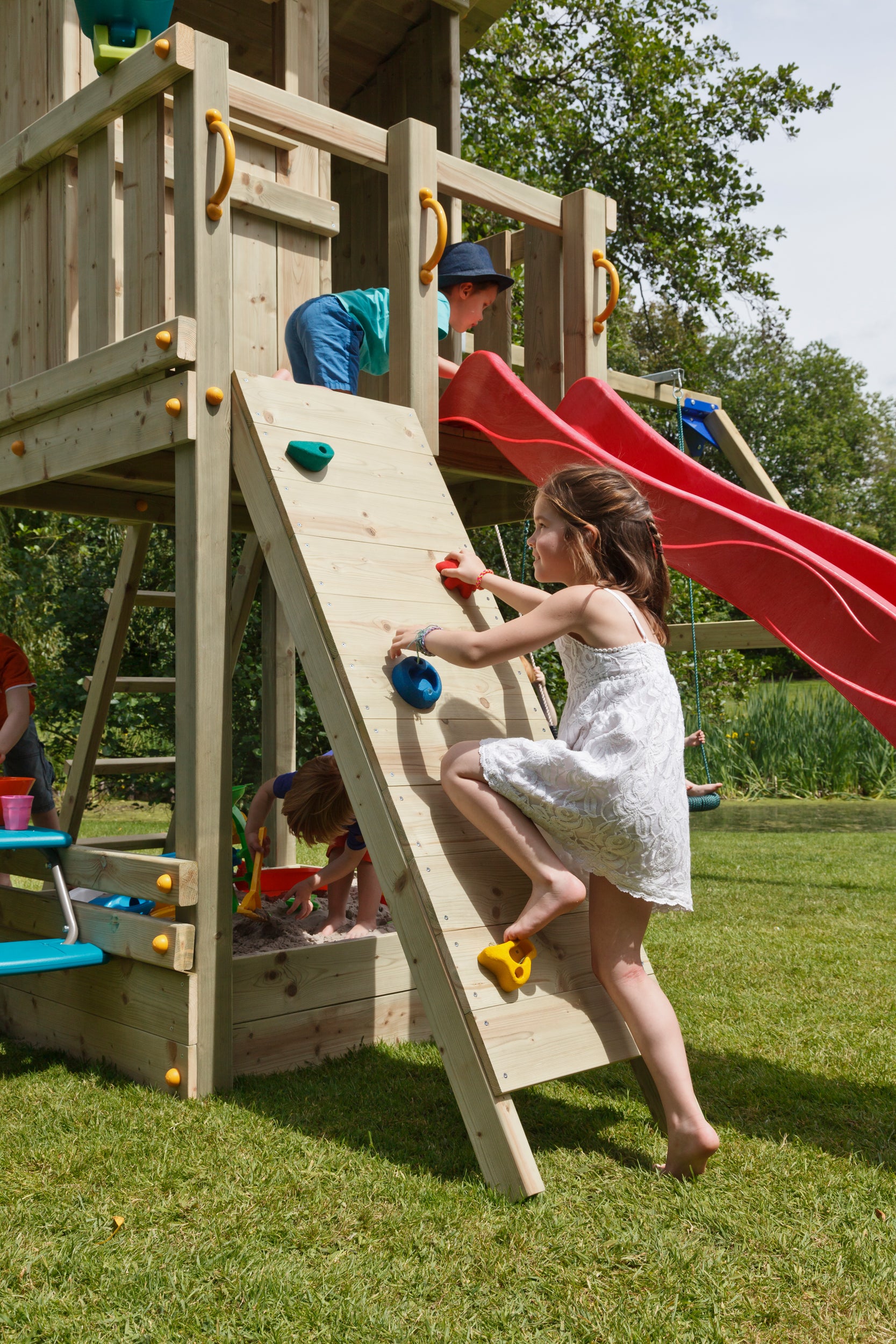 Blue Rabbit Climbing Wall Module (add-on) - My Outdoor Playground