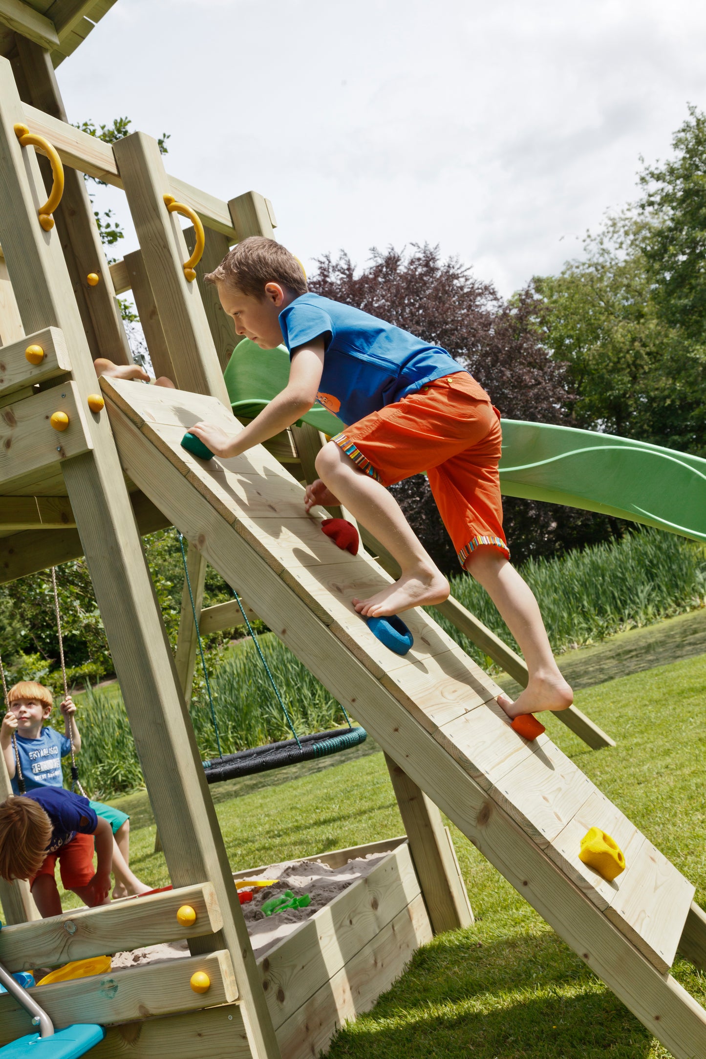 Blue Rabbit Climbing Wall Module (add-on) - My Outdoor Playground