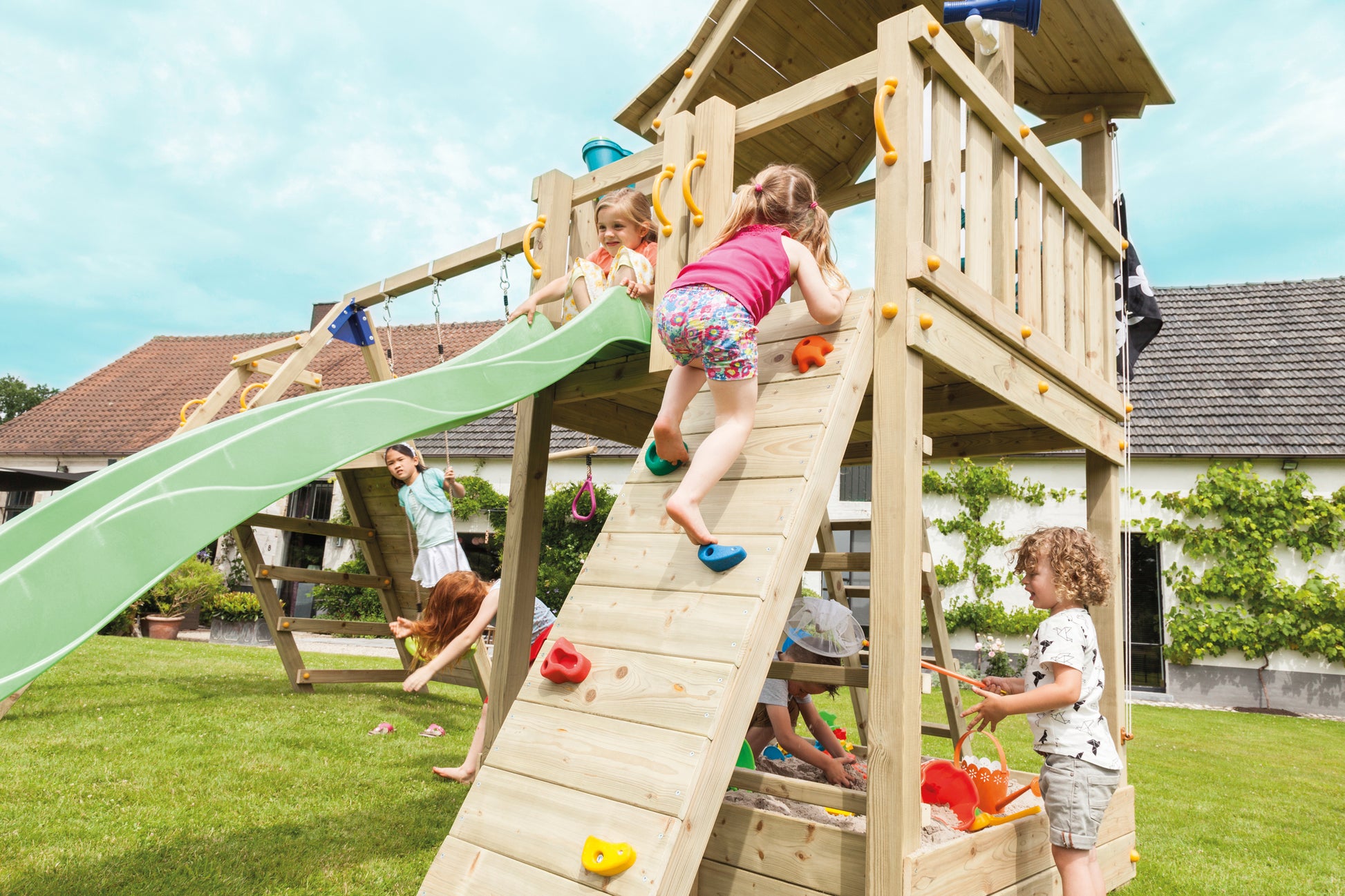 Blue Rabbit Climbing Wall Module (add-on) - My Outdoor Playground